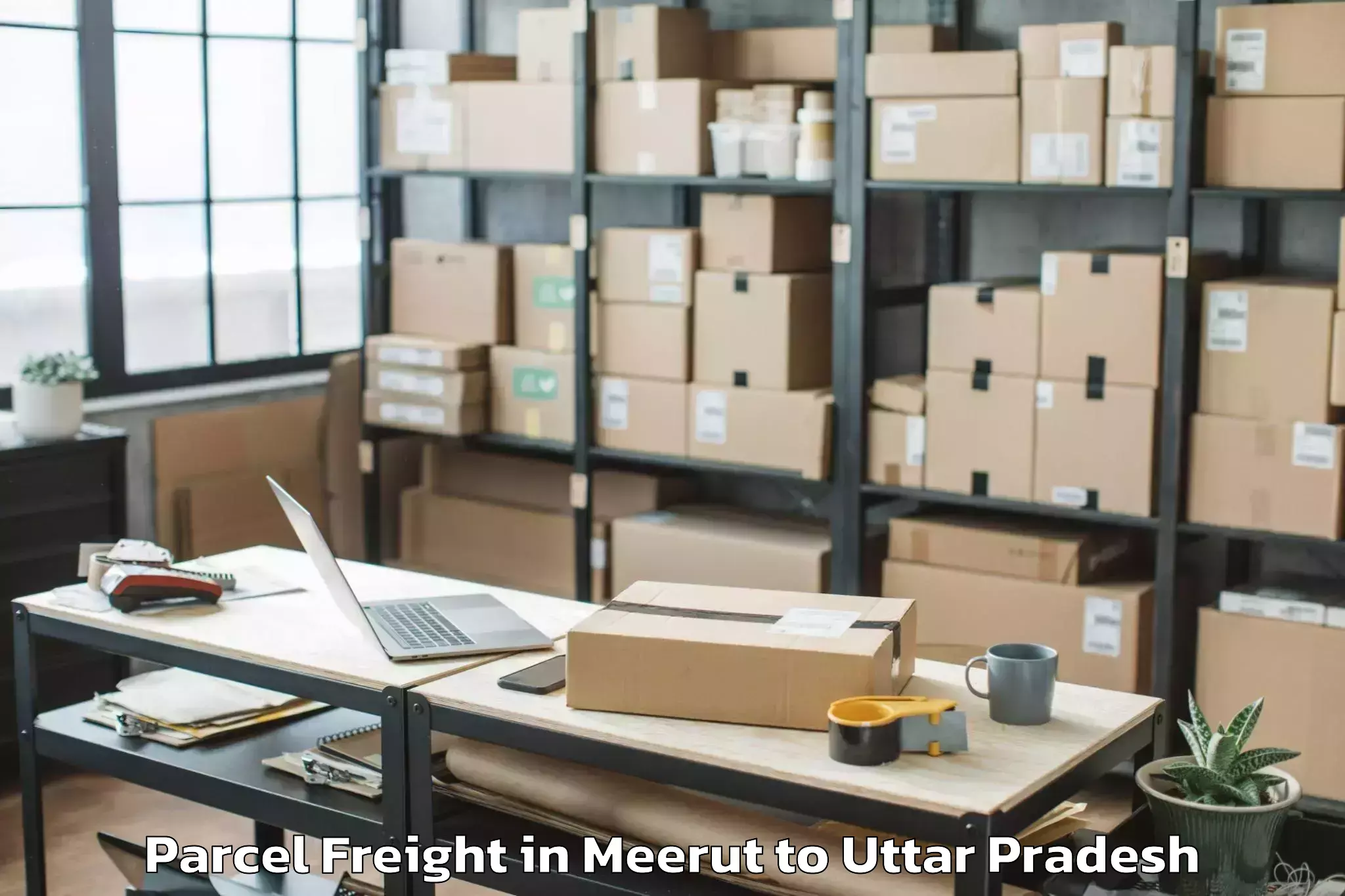 Easy Meerut to Shahjahanpur Parcel Freight Booking